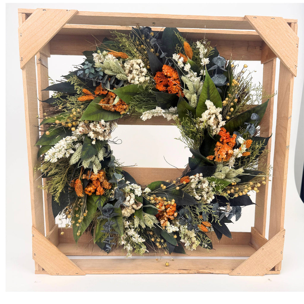 The Saratoga Dried Floral Wreath