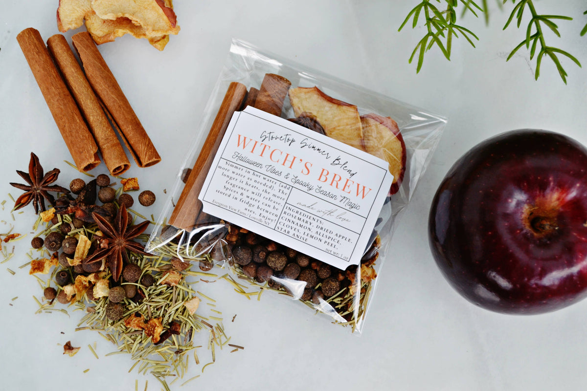 Witch's Brew Autumn Fall Halloween Simmer Stovetop Spices