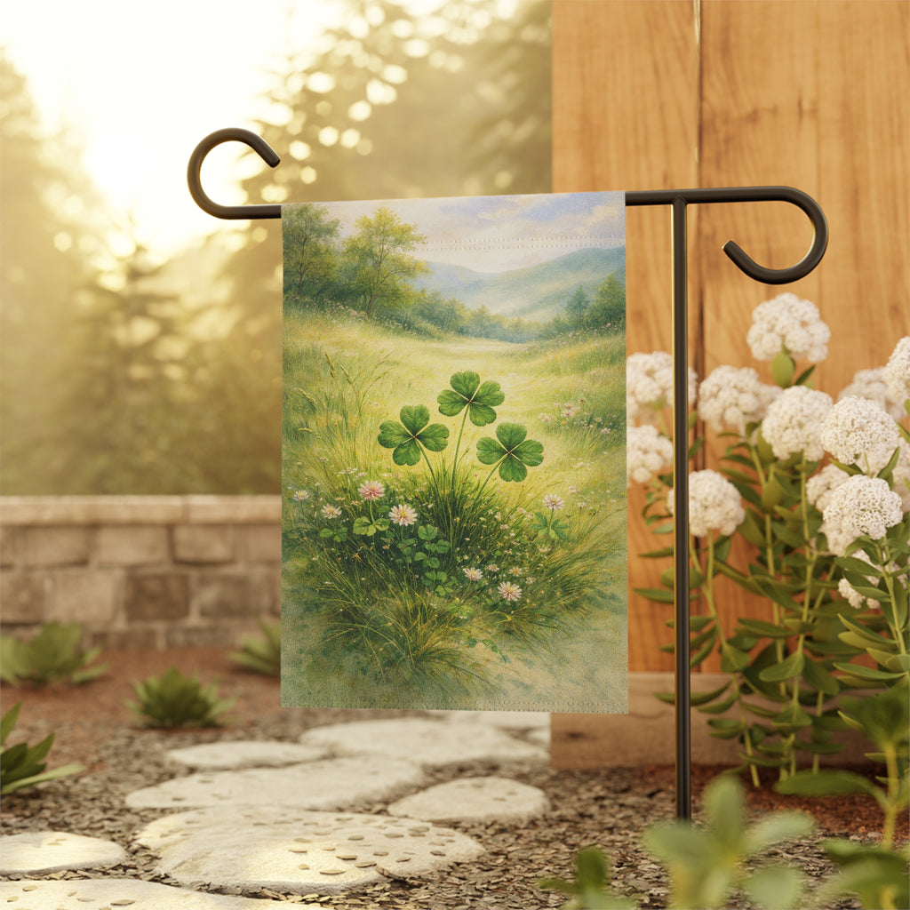 Garden Flag - Clover Meadow - St. Patrick's Day Garden Flag