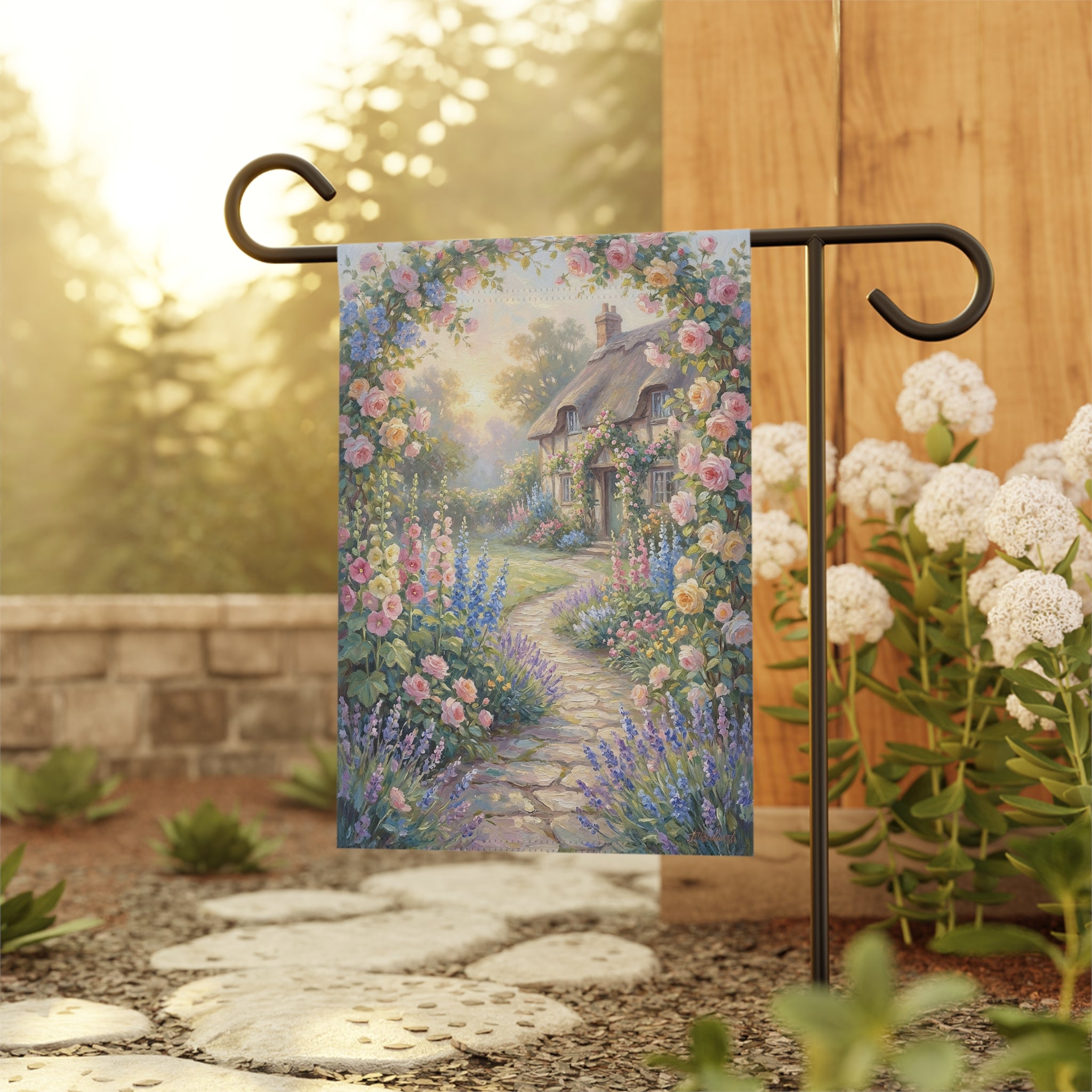Dreamy cottage — Romantic Floral House Banner
