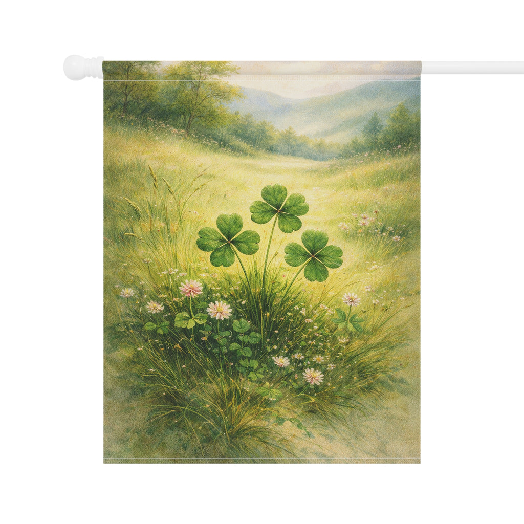 Garden Flag - Clover Meadow - St. Patrick's Day Garden Flag