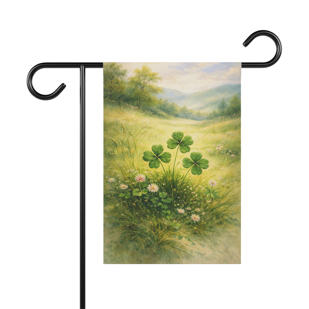 Garden Flag - Clover Meadow - St. Patrick's Day Garden Flag