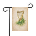 Vintage Irish Harp Garden Flag