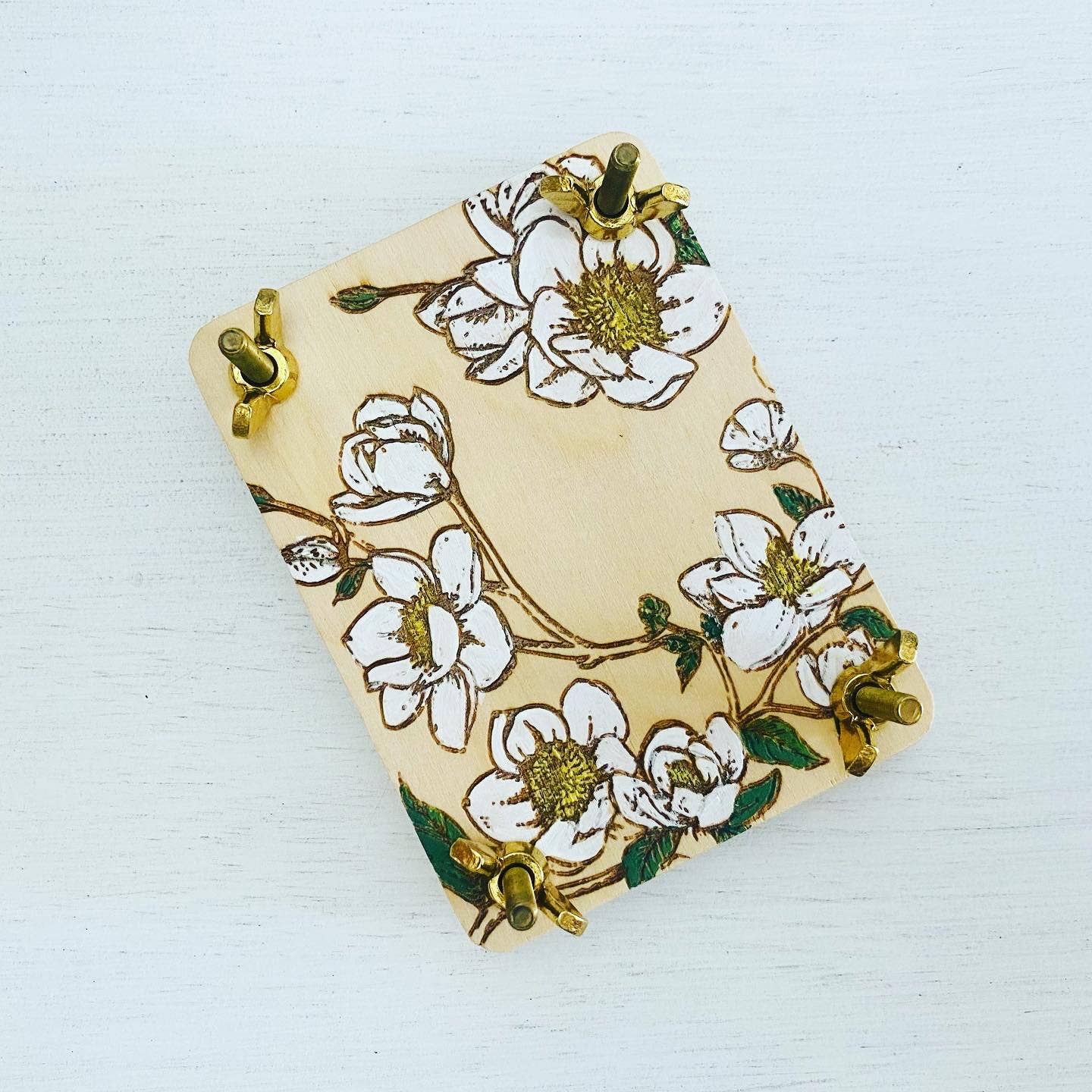 Hand Painted State Flower Pocket-Size Flower Press