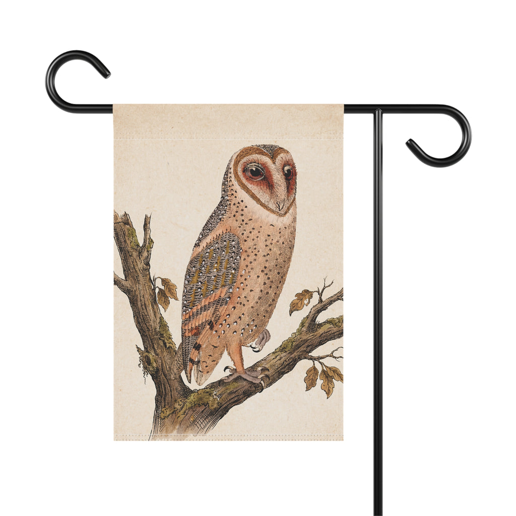 Vintage Owl Garden & House Flag