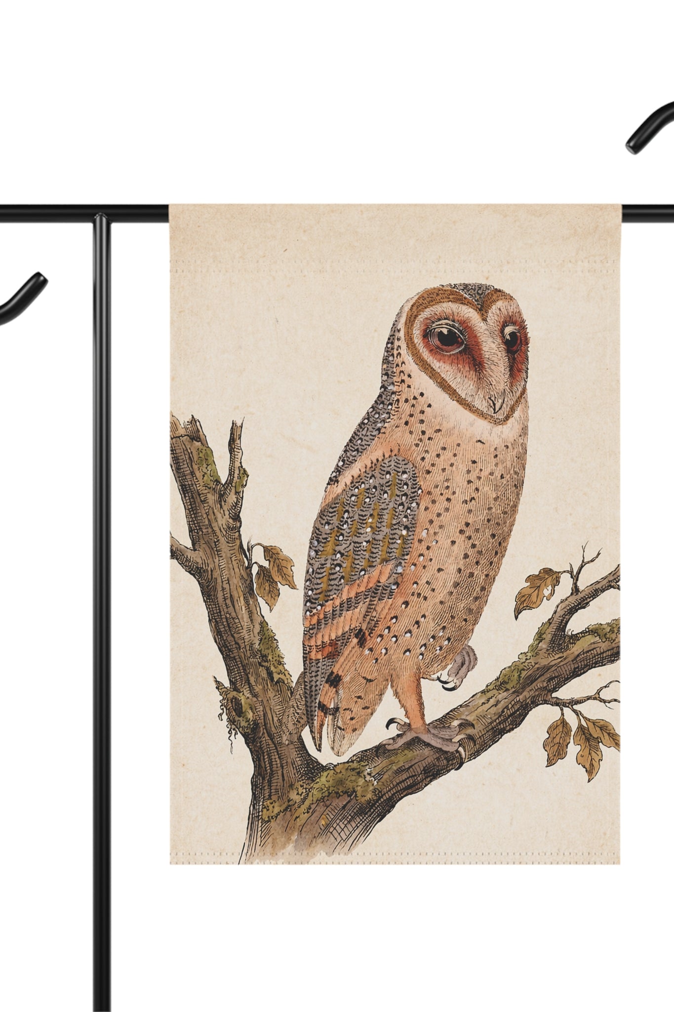Vintage Owl Garden & House Flag