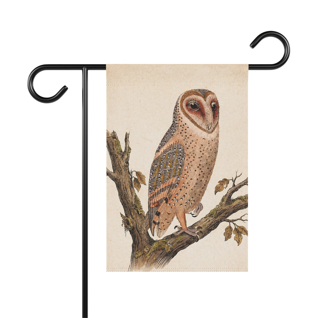 Vintage Owl Garden & House Flag