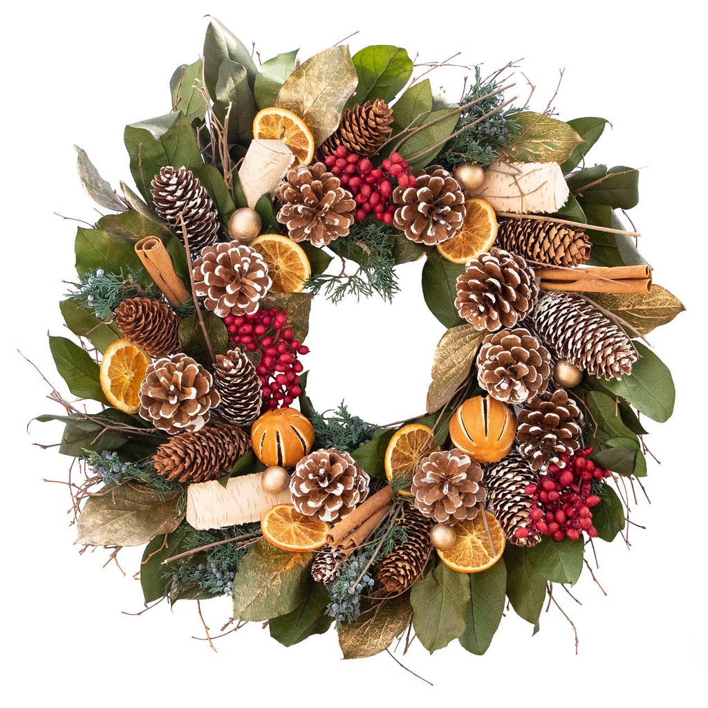 Cinnamon Orange & Pinecone
 Wreath
