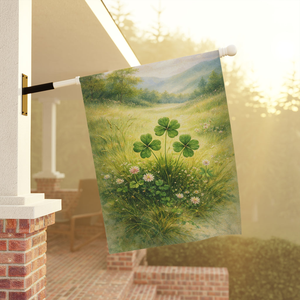 Garden Flag - Clover Meadow - St. Patrick's Day Garden Flag