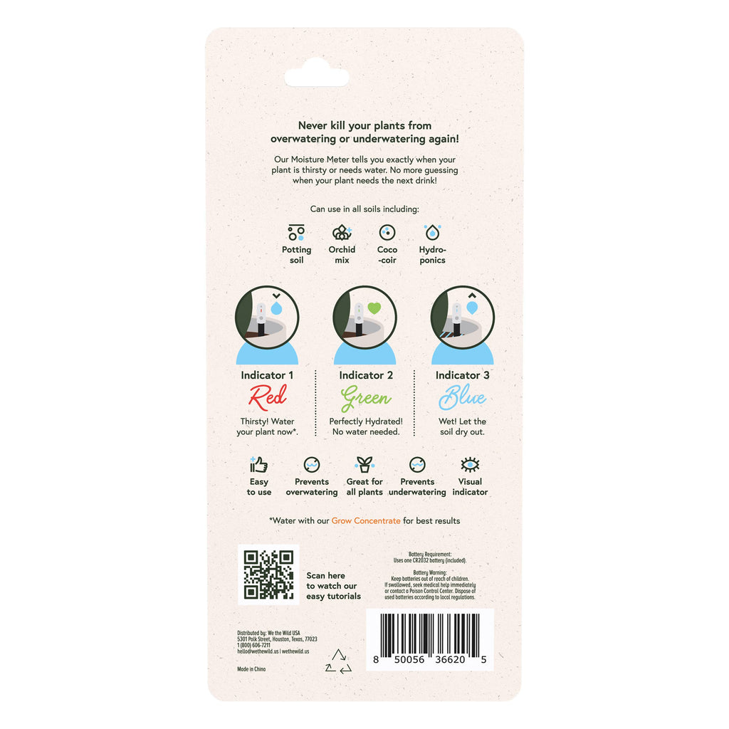 We the Wild Plant Water Moisture Meter