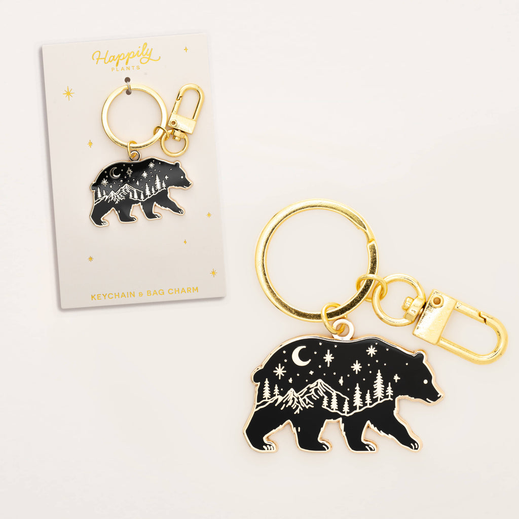 Twilight Bear Keychain & Bag Charm, Wildlife Gifts