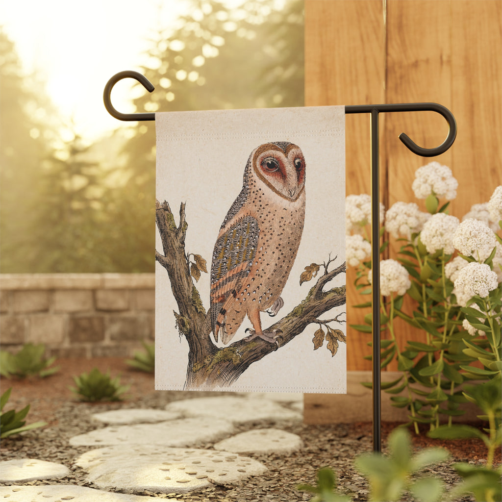 Vintage Owl Garden & House Flag