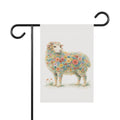 Flower-Filled Sheep Garden Banner and Flag