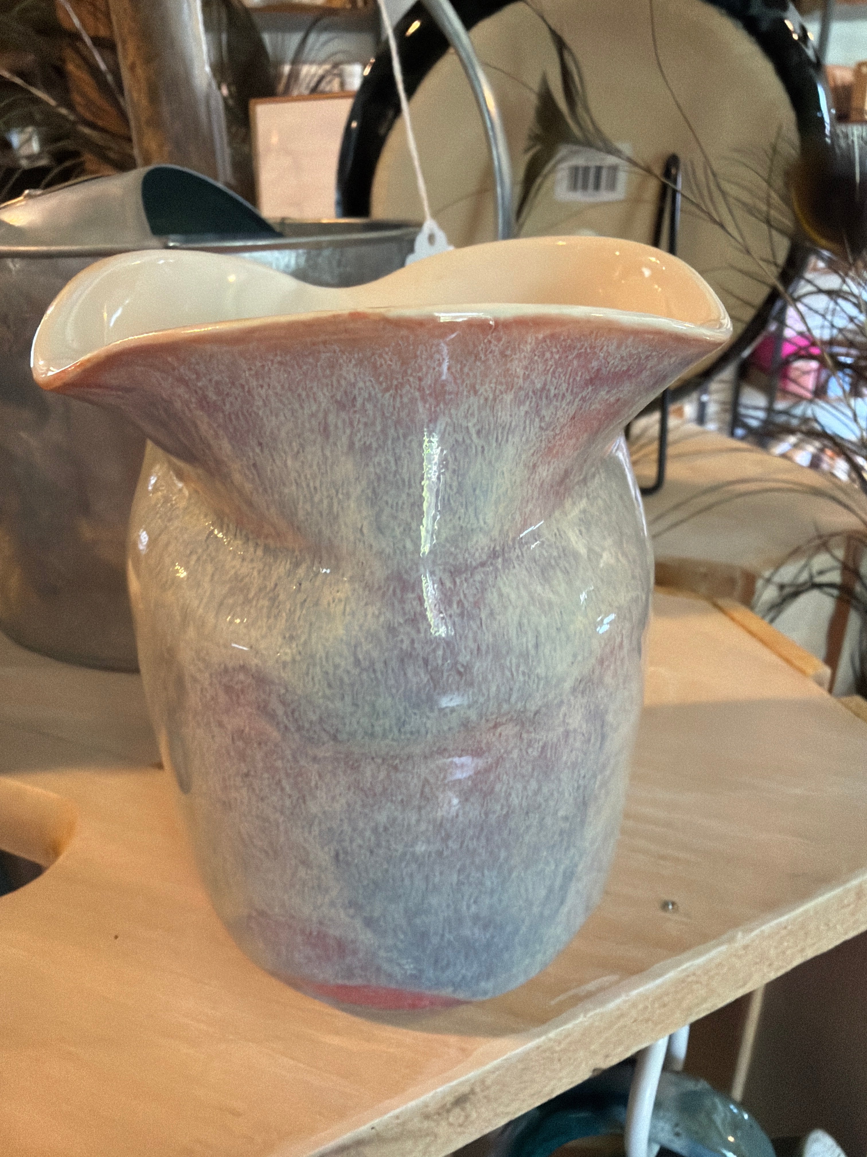 Rose Colored Vase