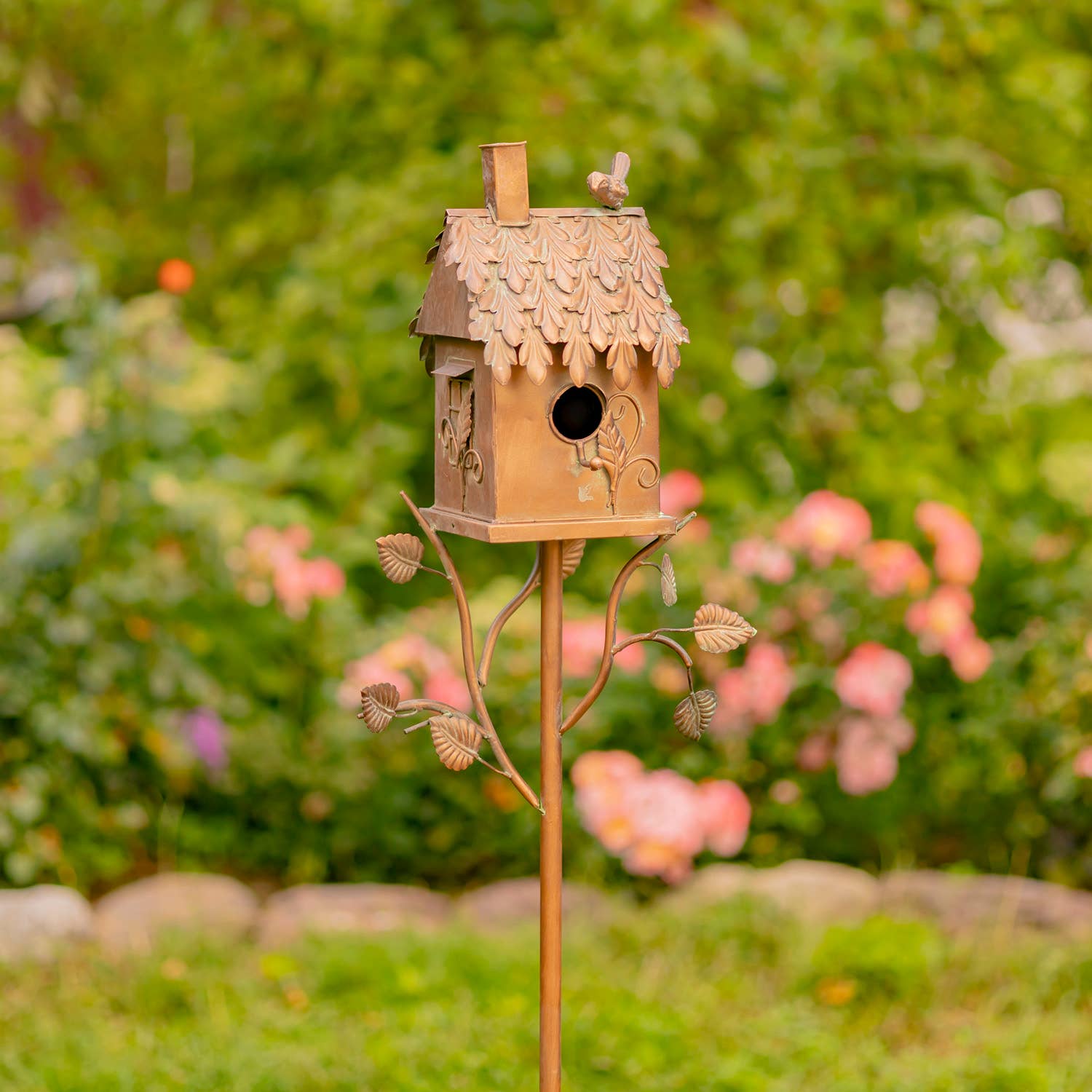 Tall Country Style Birdhouse Stakes- 4 Options