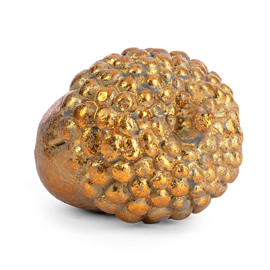 Gold Cement Acorn Fall / Holiday Decor