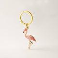 Pink Flamingo Keychain charm, Coastal & Beach Spring Gifts