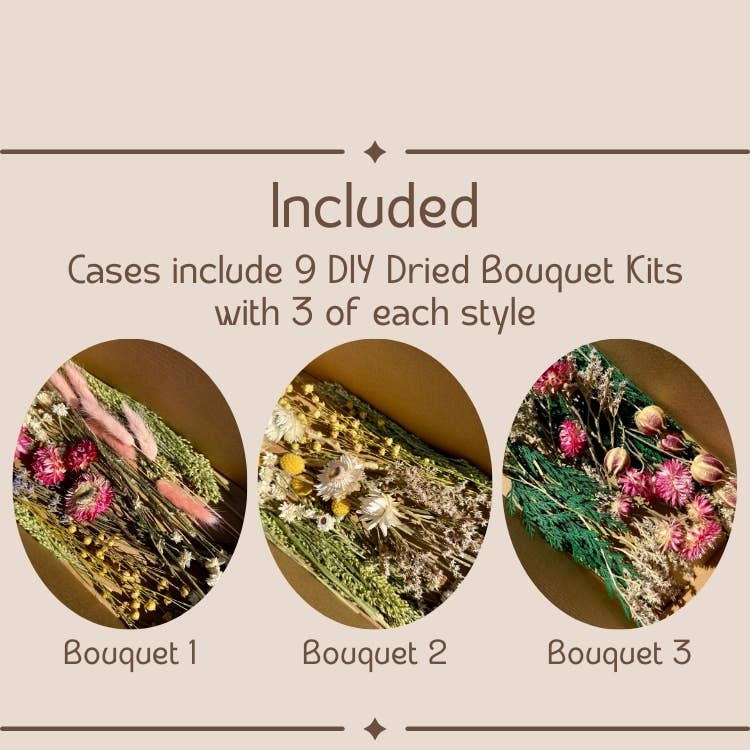 DIY Dried Floral Bouquet Kit Flower Arrangement for Bud Vase