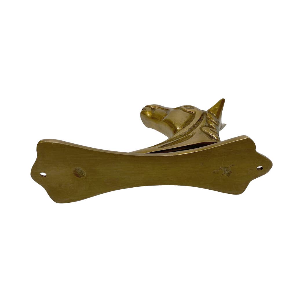 Antiqued Brass Horse Head Door Knocker | Home Accents