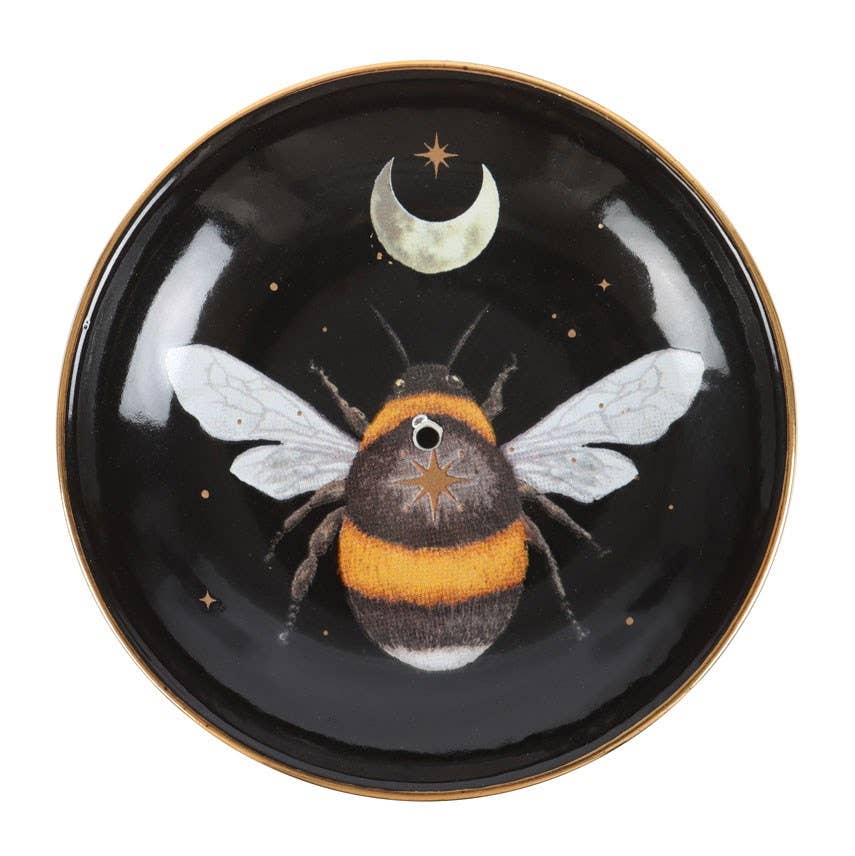Dark Forest Bee Ceramic Incense Dish