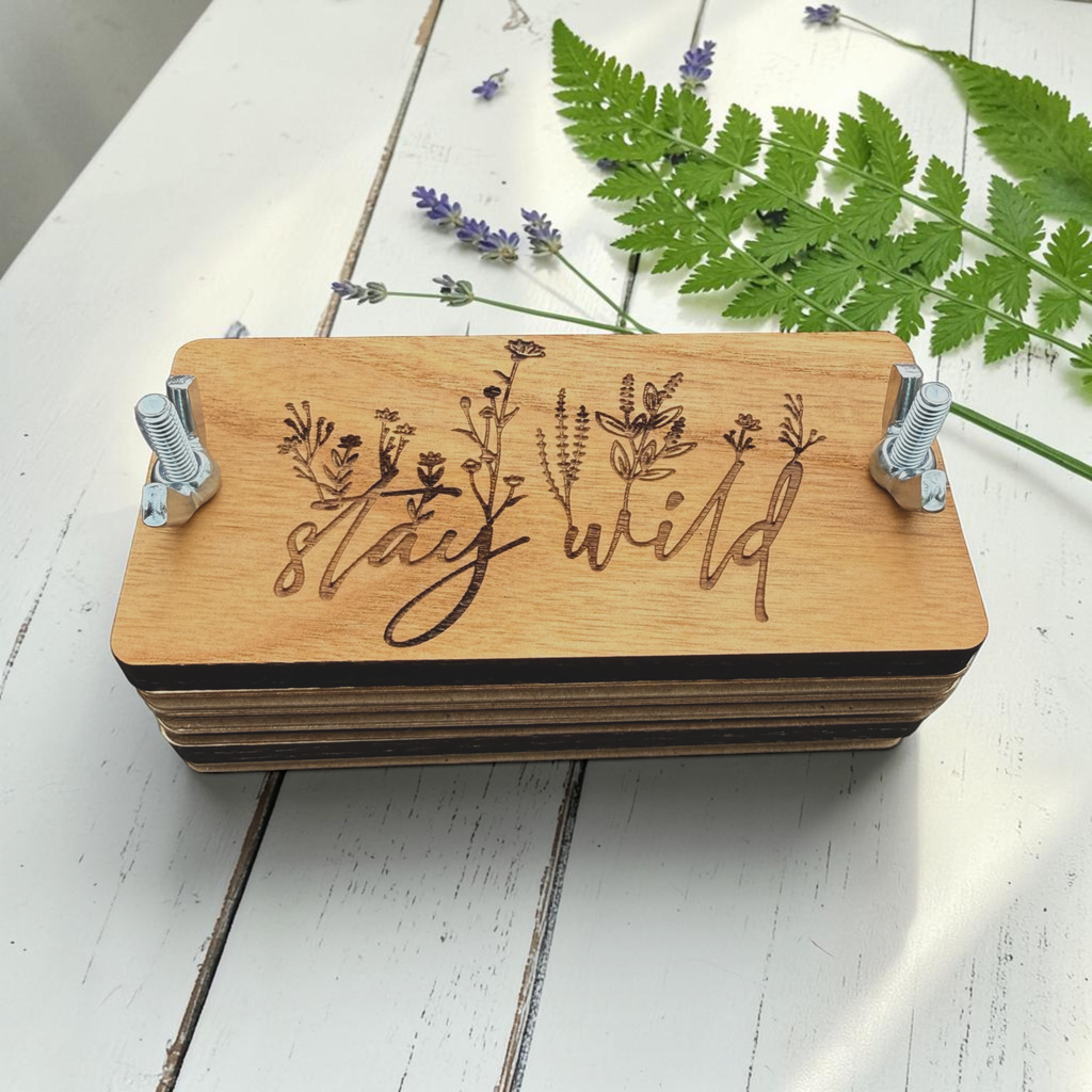 Flower Press Kit | Stay Wild Wood Flower Press