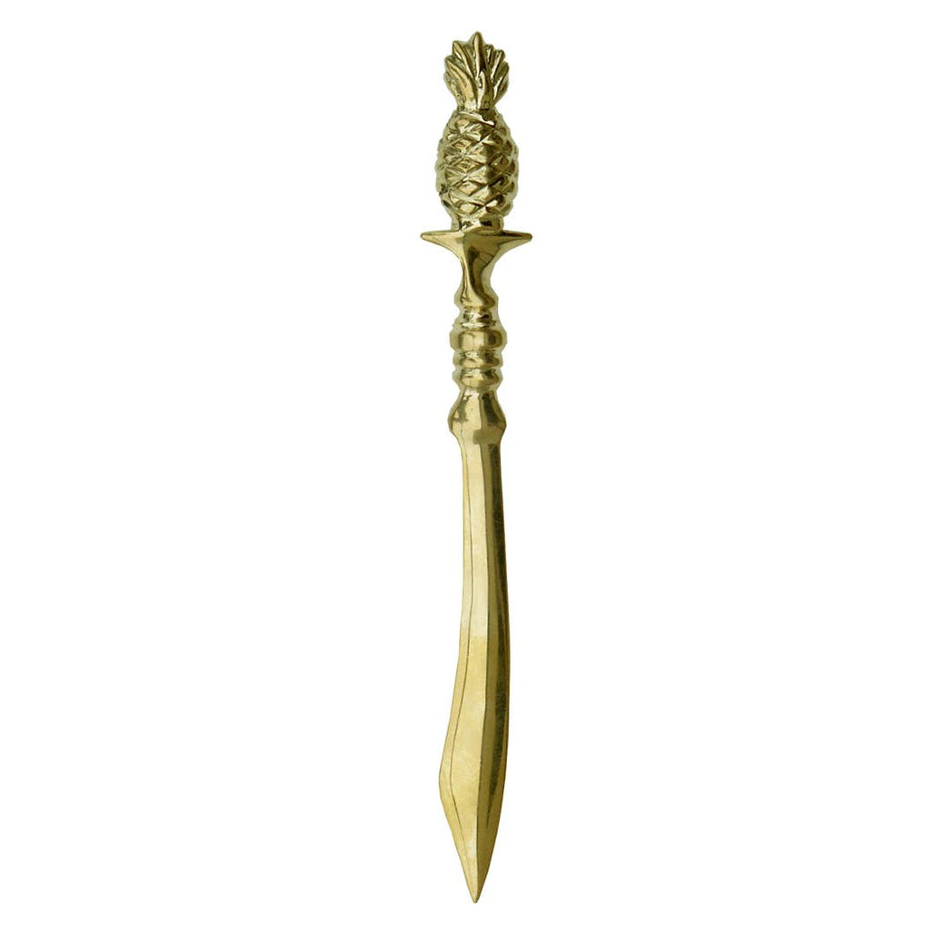 Solid Brass Pineapple Letter Opener, 8-1/4"