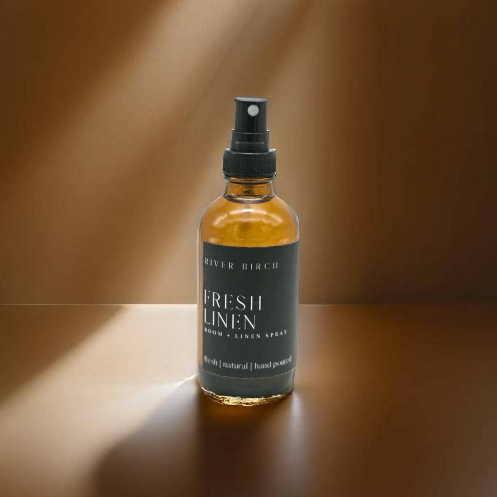 Fresh Linen  - 4 oz Amber Glass Room + Linen Spray