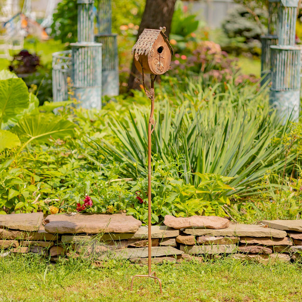Tall Country Style Birdhouse Stakes- 4 Options
