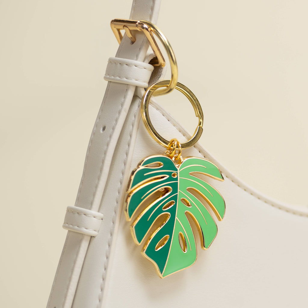 Monstera 'Deliciosa' Plant Lover Keychain, Plant Gifts
