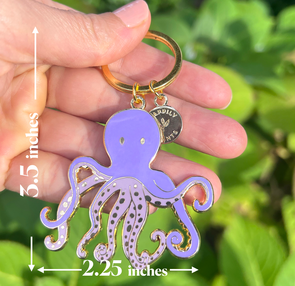 Octopus Keychain & Bag Charm, Beach Gifts