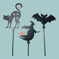Halloween plant stakes garden potted plants metal decor