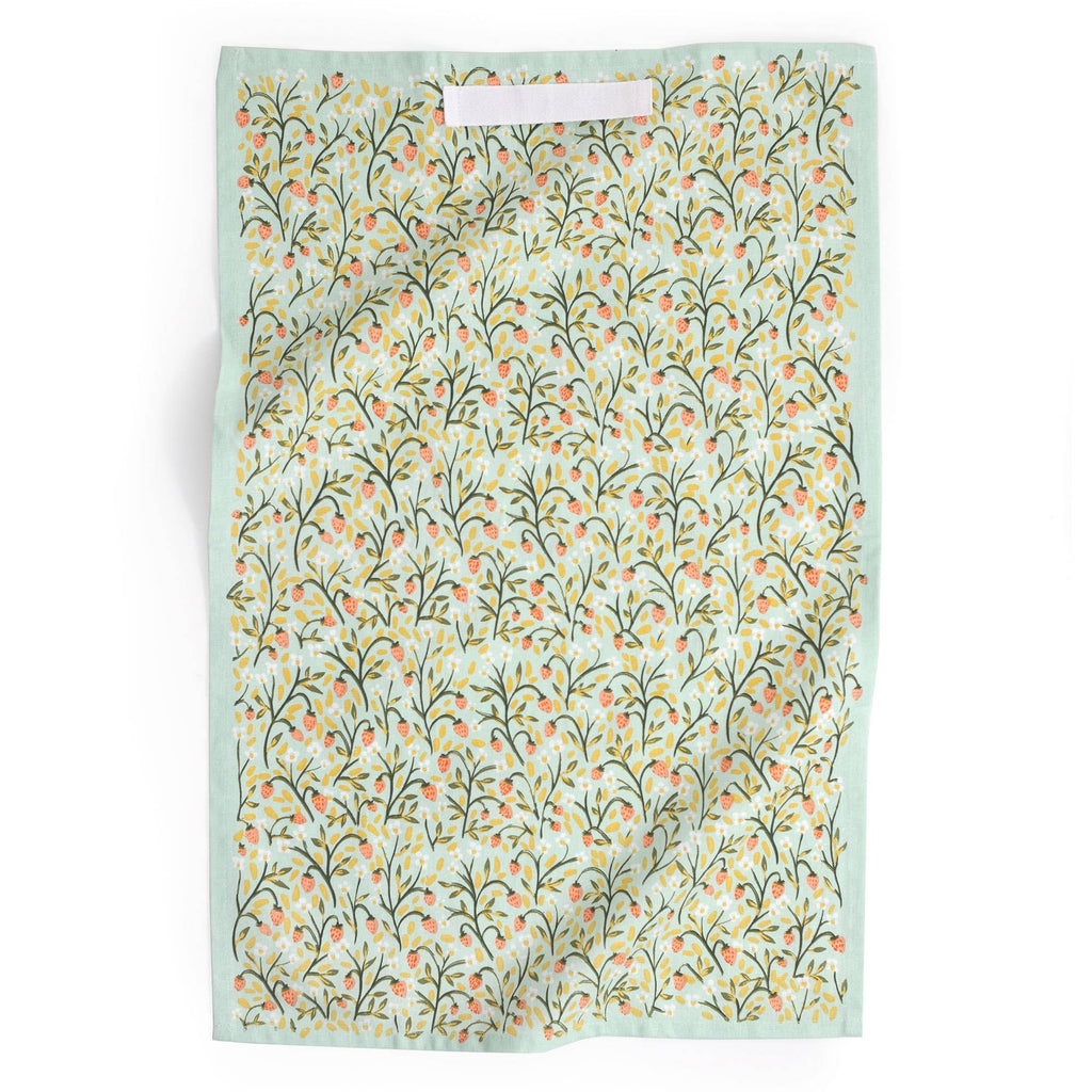 Strawberry Meadow Floral Kitchen Towel