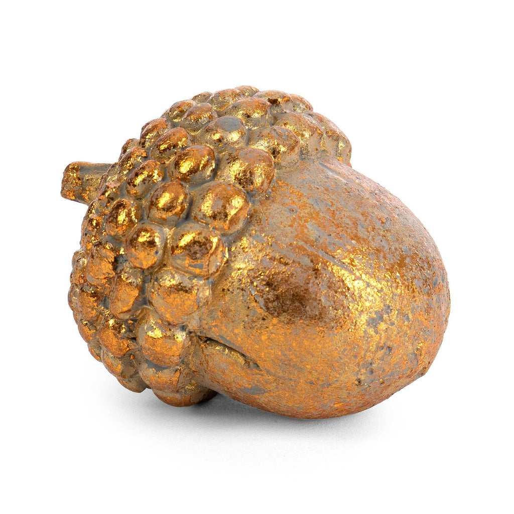 Gold Cement Acorn Fall / Holiday Decor