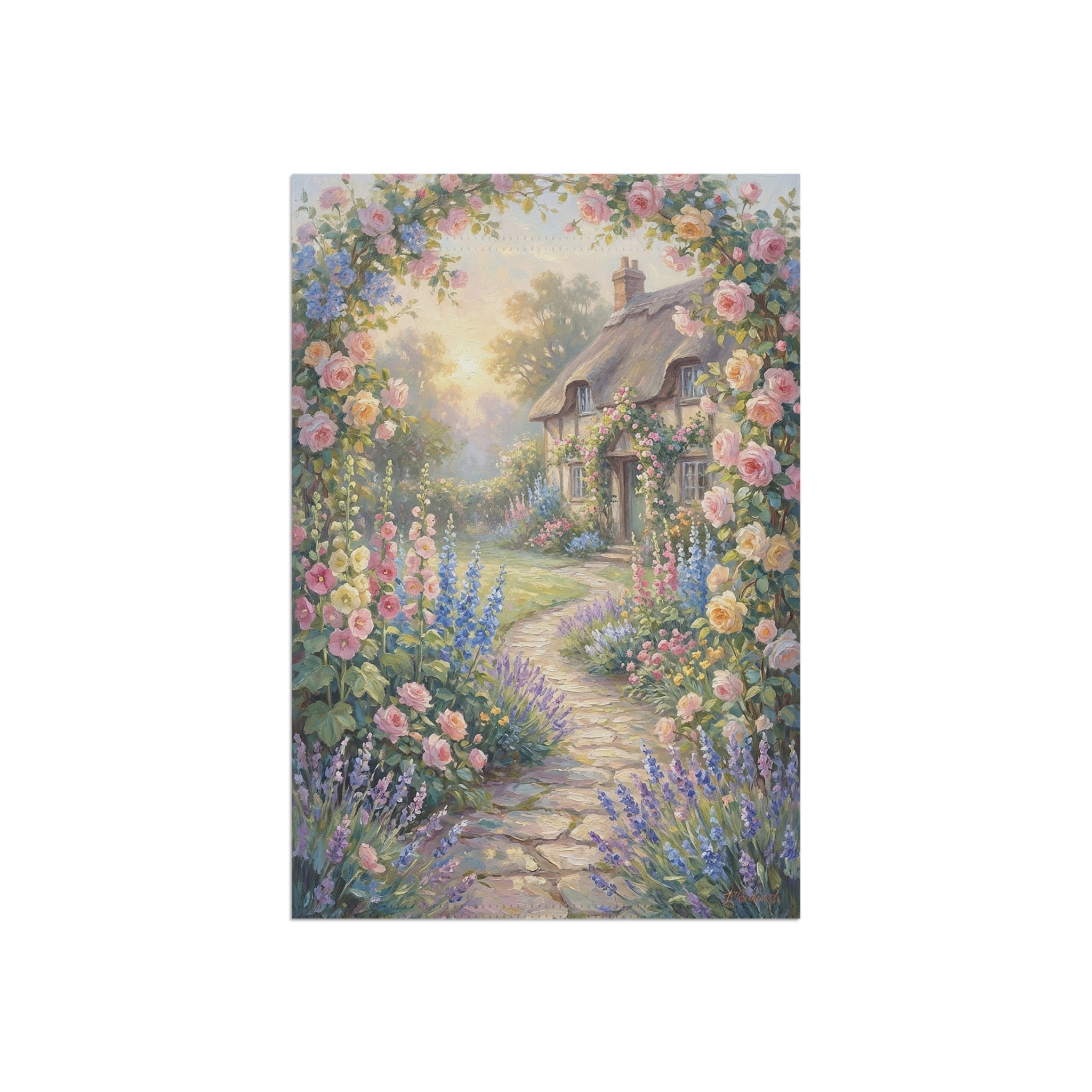 Dreamy cottage — Romantic Floral House Banner