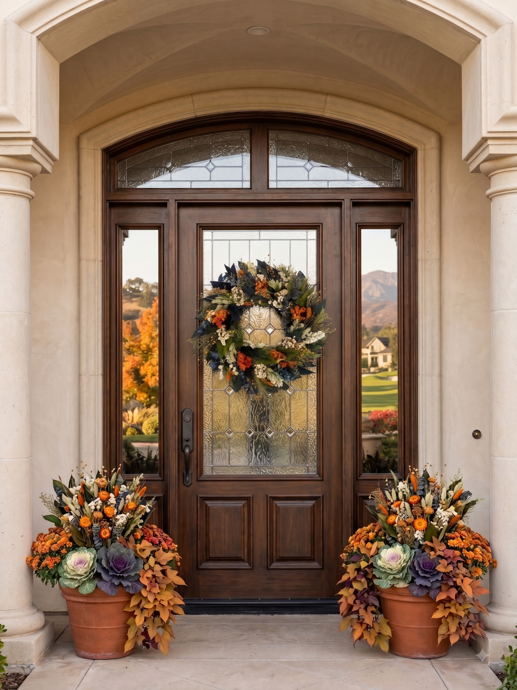 The Saratoga Dried Floral Wreath