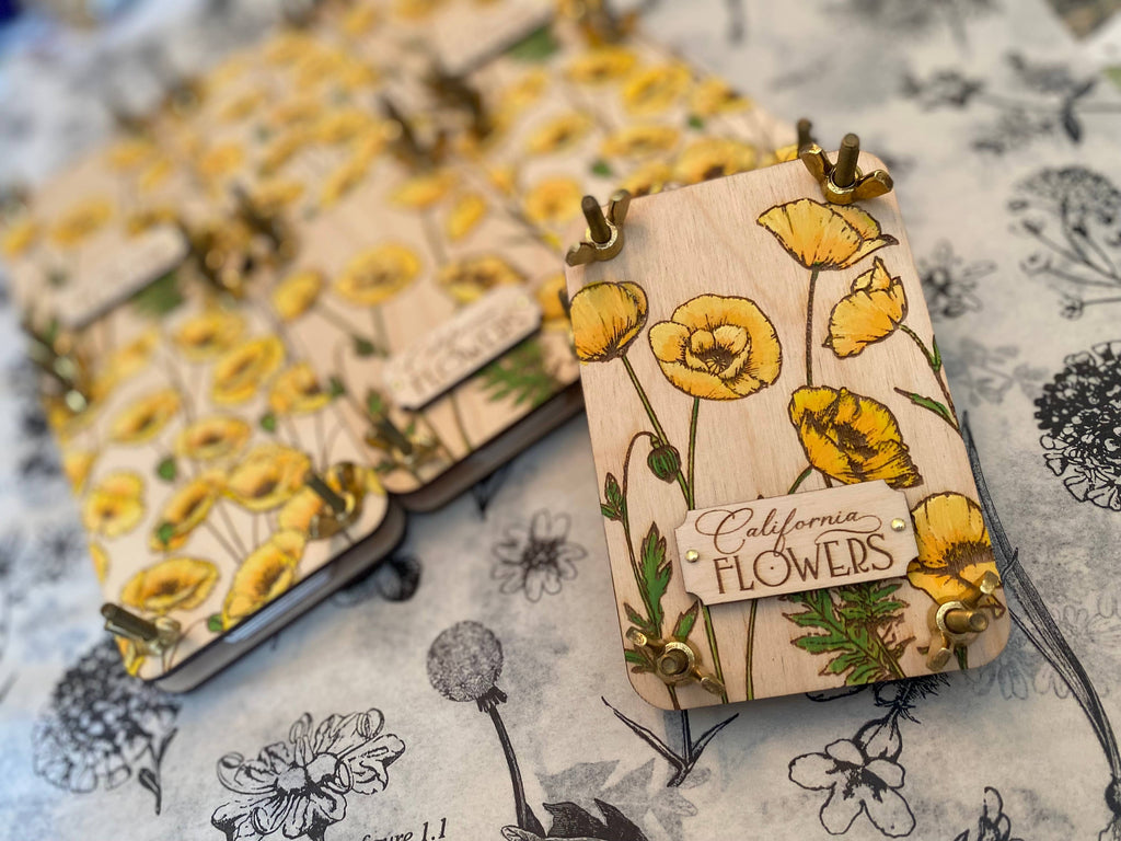 Hand Painted State Flower Pocket-Size Flower Press