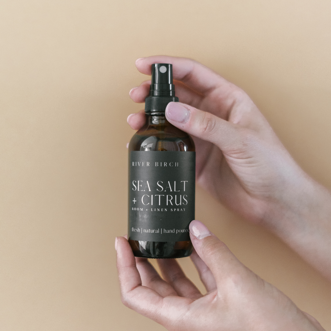 Sea Salt + Citrus - 4 oz Amber Glass Room + Linen Spray