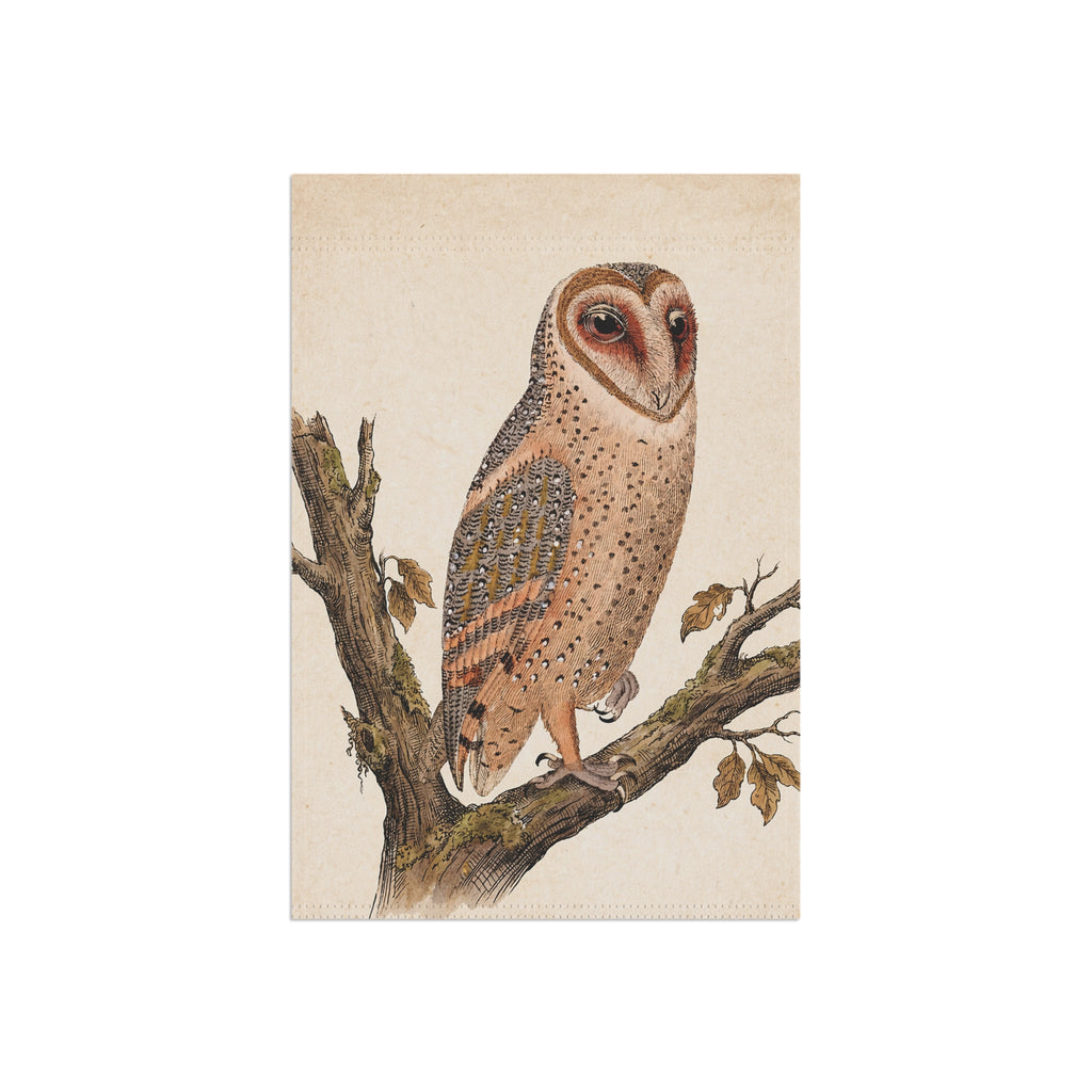 Vintage Owl Garden & House Flag