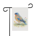Bluebird Garden Flag and Banner -  Floral Cottage Spring Banner