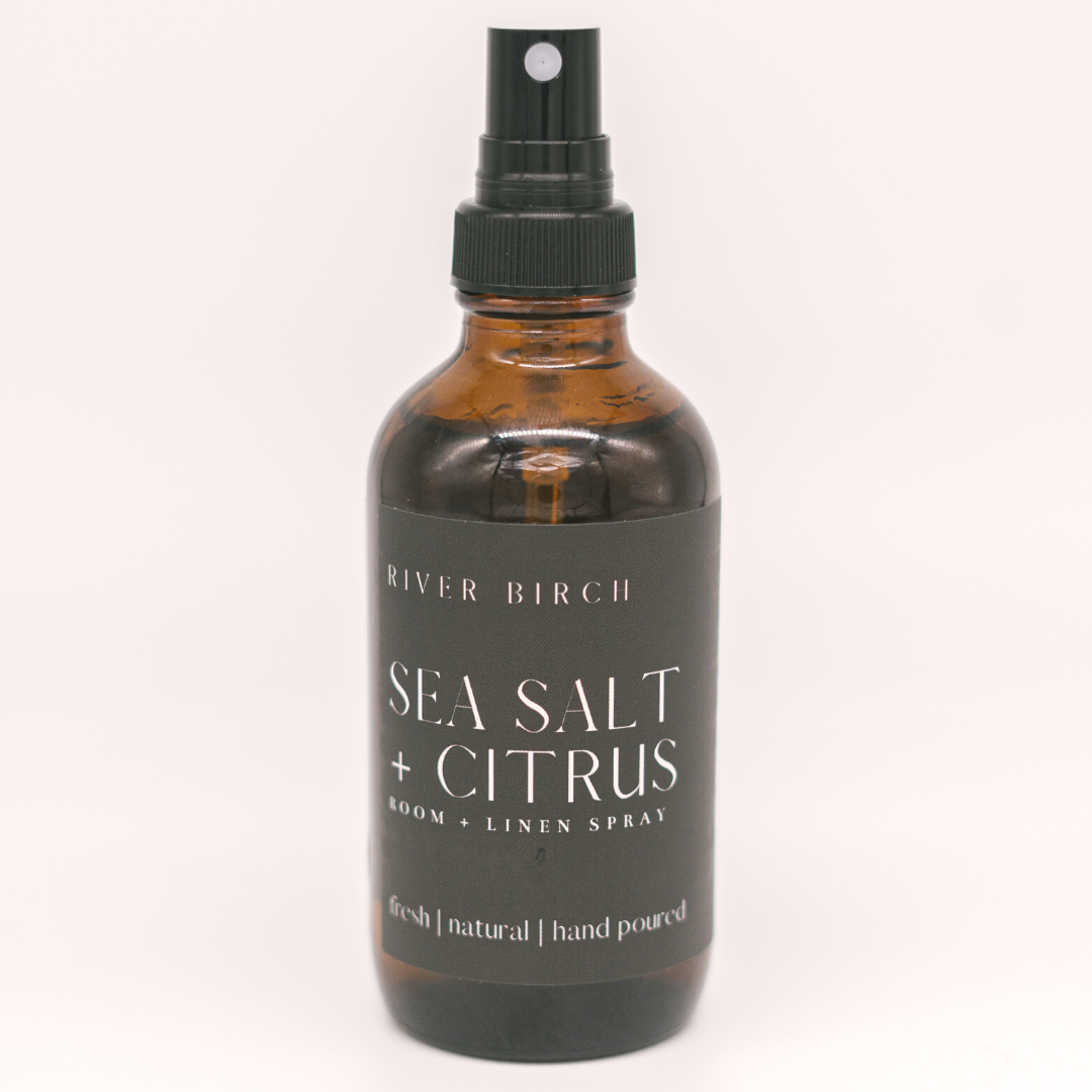 Sea Salt + Citrus - 4 oz Amber Glass Room + Linen Spray