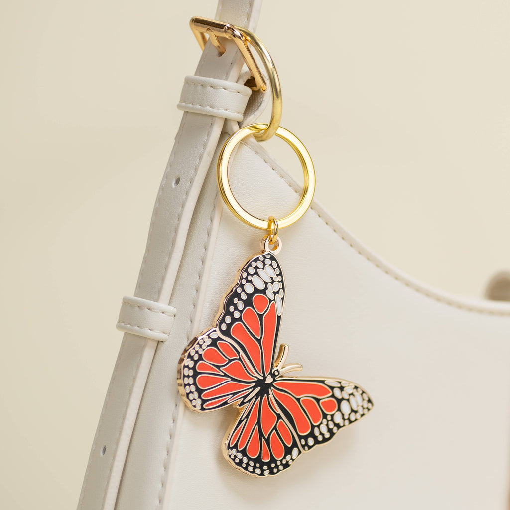 Monarch Butterfly Keychain & Bag Charm, Butterfly Gifts