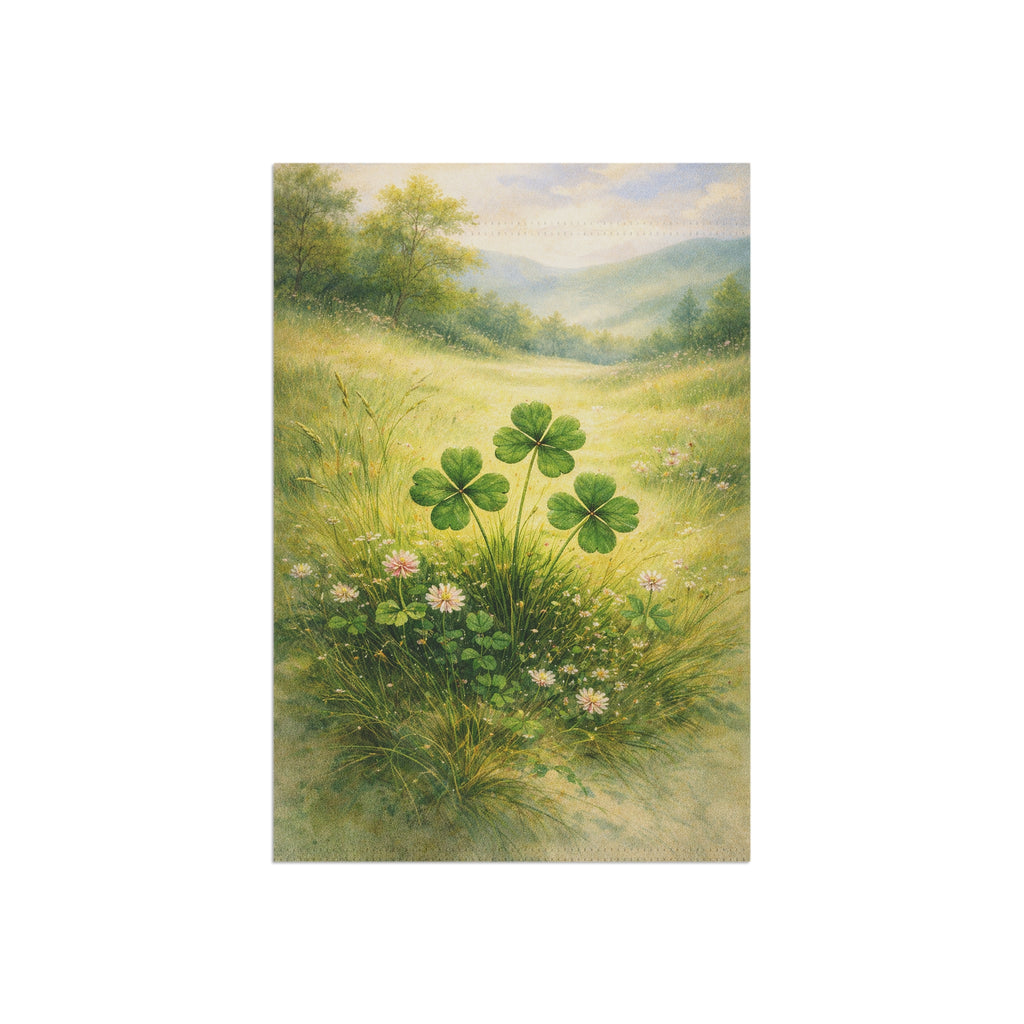 Garden Flag - Clover Meadow - St. Patrick's Day Garden Flag