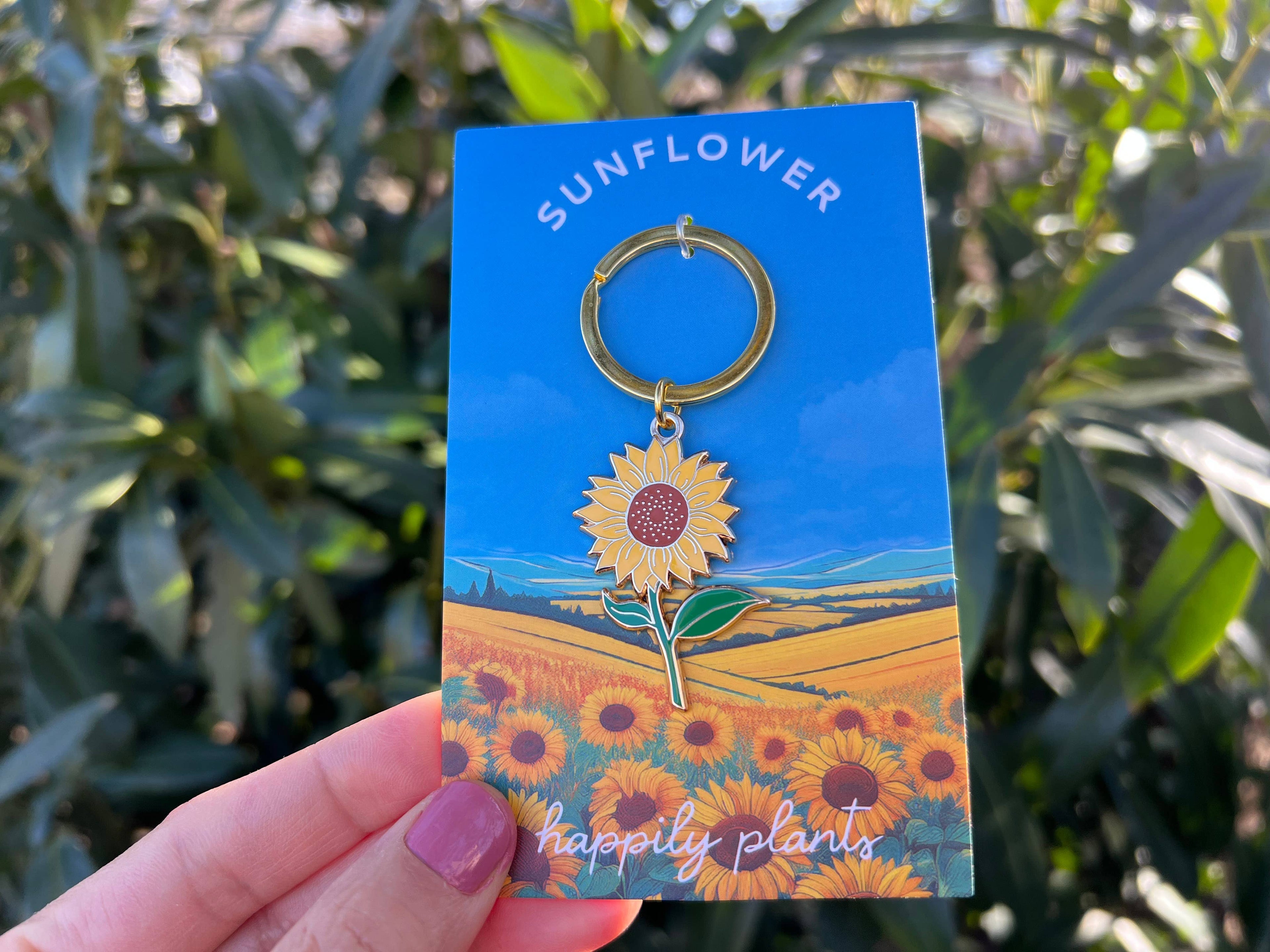 Sunflower Keychain & Bag Charm, Summer Gifts