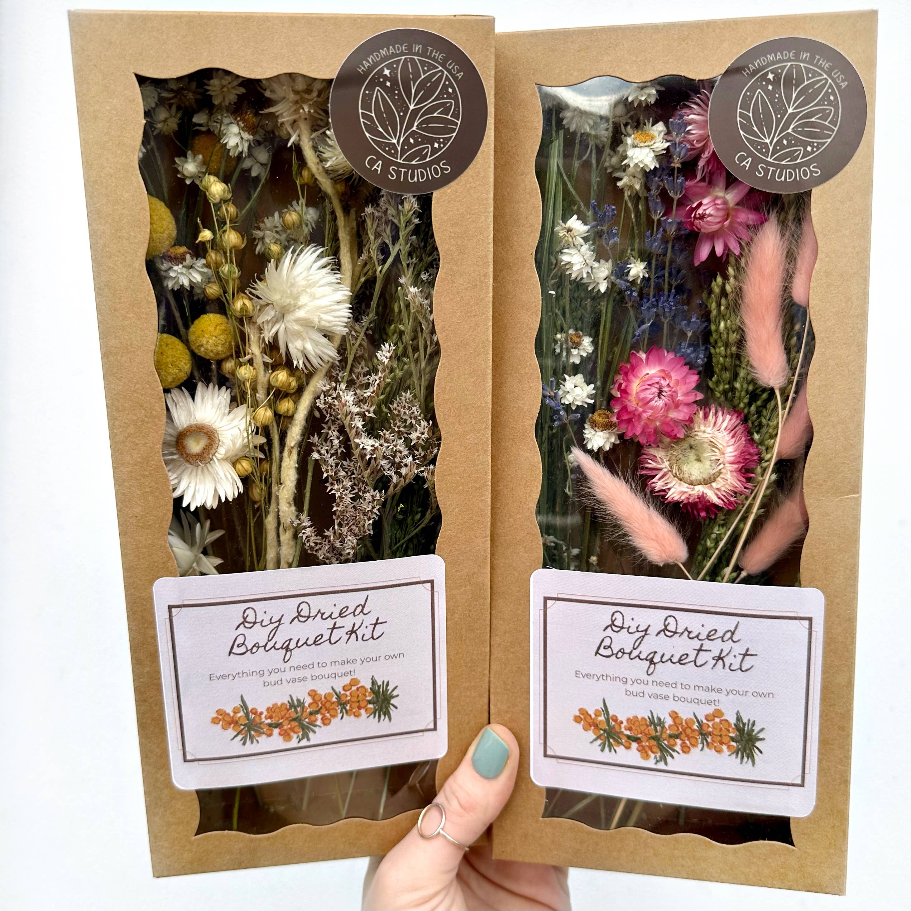DIY Dried Floral Bouquet Kit Flower Arrangement for Bud Vase