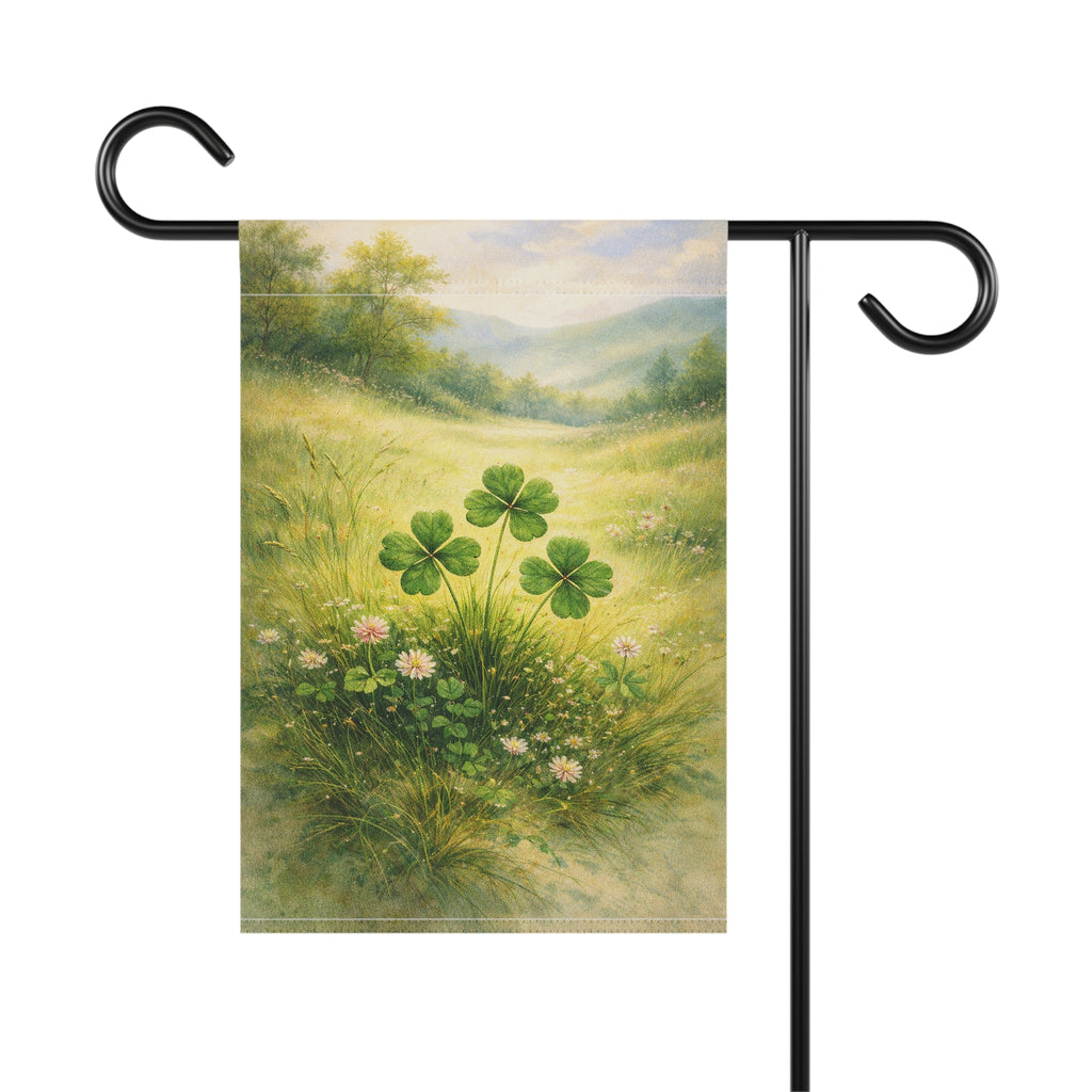 Garden Flag - Clover Meadow - St. Patrick's Day Garden Flag