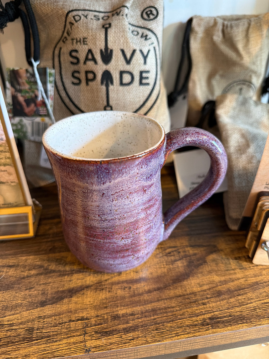 Purple Stoneware Mug