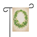 Botanical Irish Shamrock Wreath Banner
