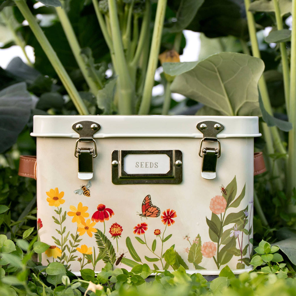 Planting Storage Box Wildflower Botanicals Seed Storage Box – Drea's Garden