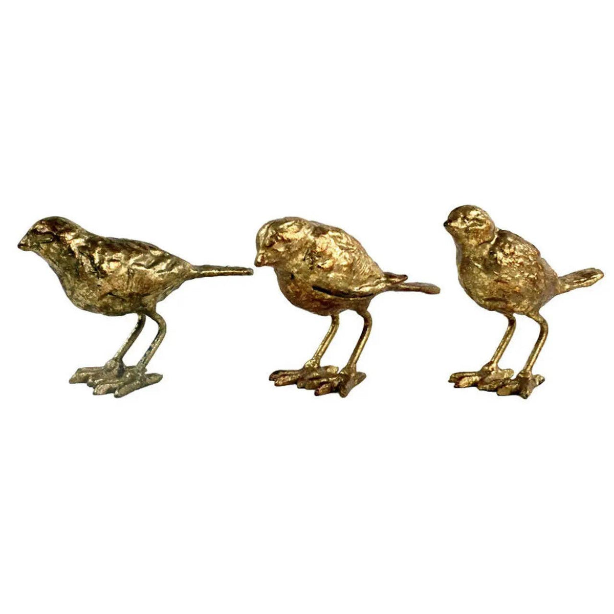 Cast Iron Gold Leaf Birds
