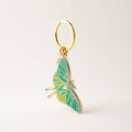 Luna Moth Bag Charm, Glow in the Dark, Fantasy Gift, Witchy 